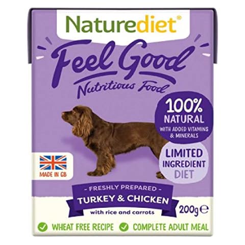 Naturediet - 200G - TURKEY & CHICKEN - GLUTEN FREE - WET DOG FOOD x16 Cover