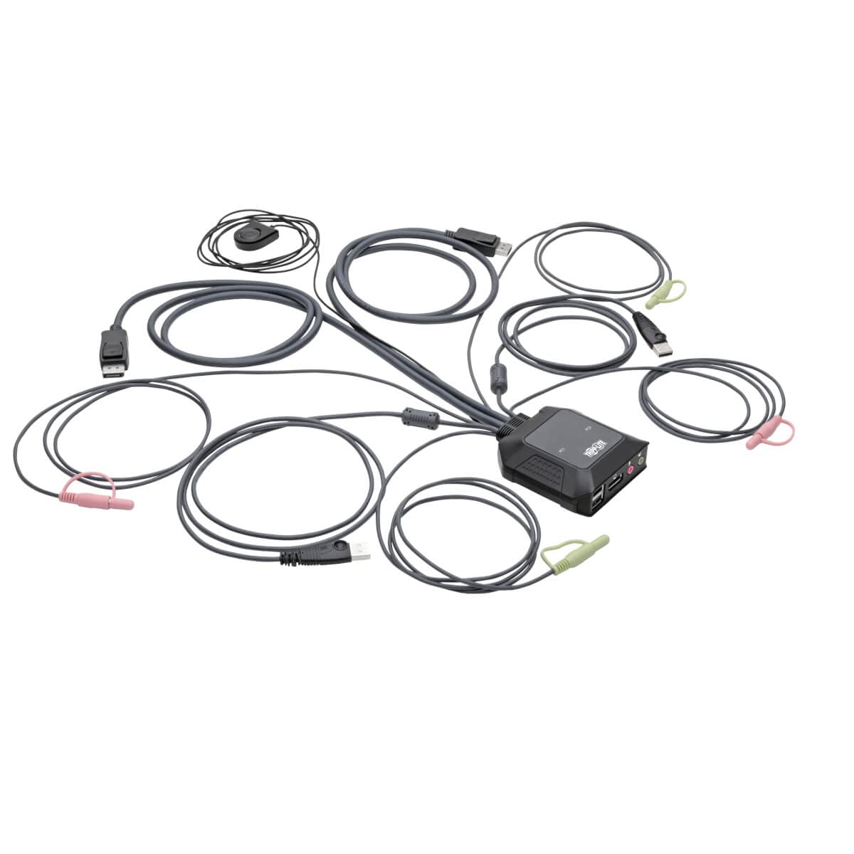 Tripp Lite 2-Port USB DisplayPort Cable KVM Switch W A/V Peripheral Sharing