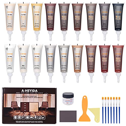 Comparison: Best Hardwood For Cabinets 2 Wood Furniture Repair Kit - 18 Colors Wood Filler Hardwood Laminate Vinyl Floor Repair Kit Wood Putty Cabinet Touch Up Kit - Cover Scratches, Stains, Holes for Table, Door, Veneer, Cherry, Walnut