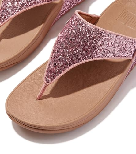 Image of FitFlop Lulu Multi-Tonal Glitter Toe-Post Sandals