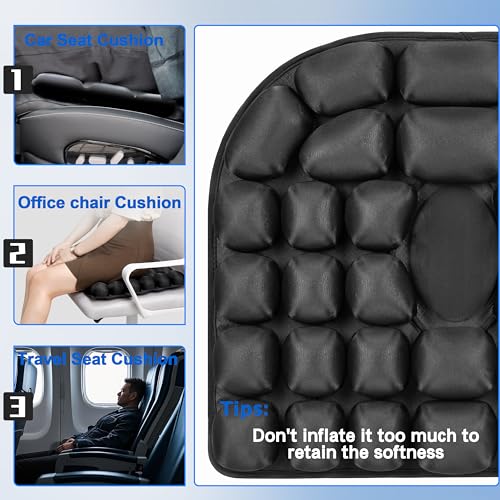 MTGKY Sondor Travel Cushion,Portable & Adjustable Airplane seat Cushion for Long Flights,Inflatable Cushion for Wheelchair, Travel,Driving — view 4