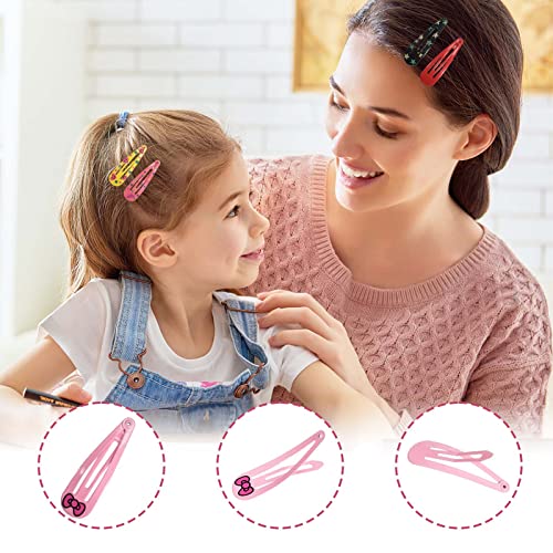 120 Pezzi Clip di Cartoni Clip di Capelli a Scatto...