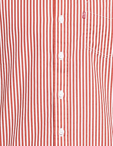 Image of Levi's Men's Cotton Striped Slim Fit Shirt