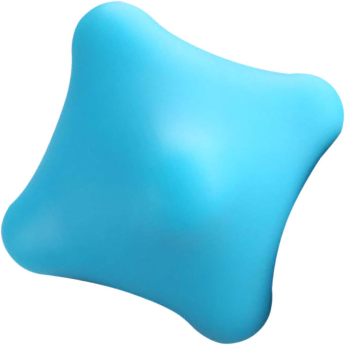 TEHAUX Handheld Massage Ball for Muscle and Foot Massage, Silicone Fascia Trigger Point Massager, Medium Size Blue for Home and Travel Use