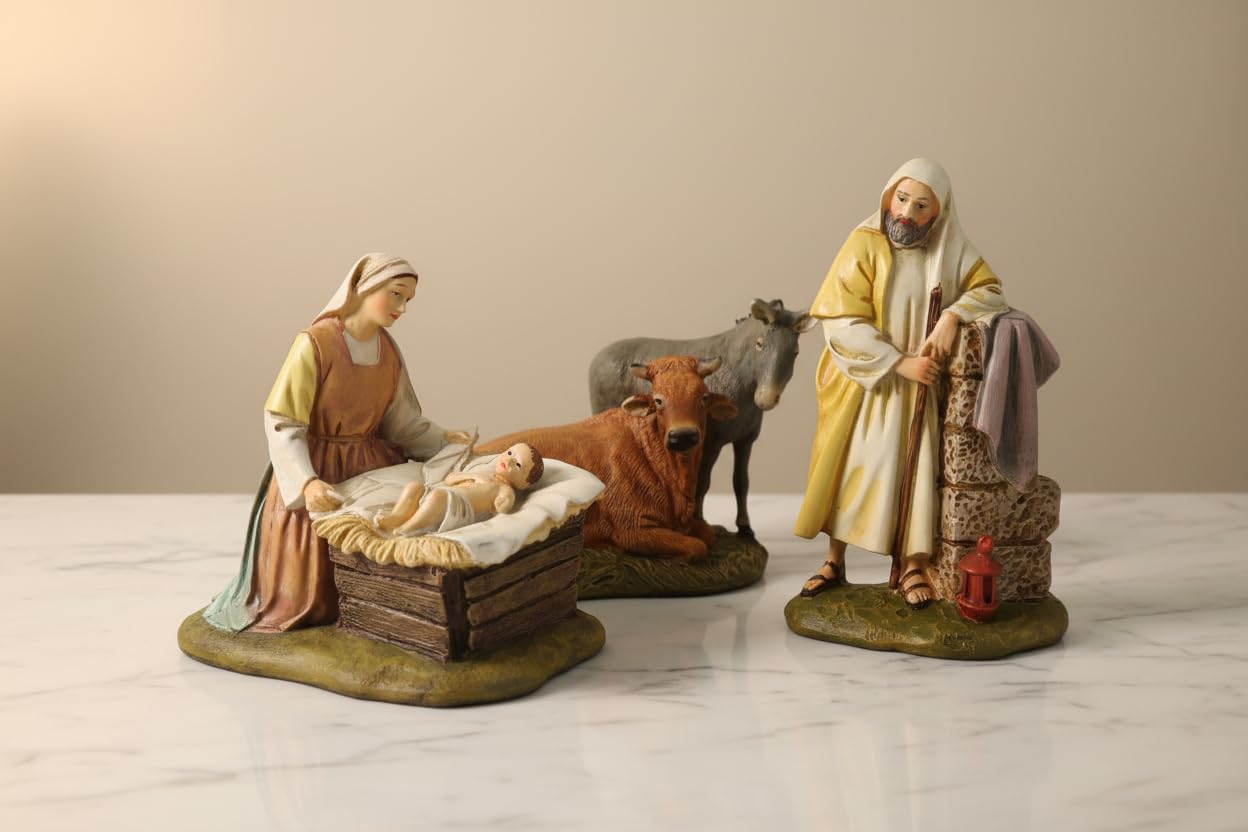 Bertoni Lot de 5 Figurines pour crèche de Noël