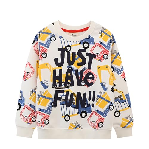 Boys Sweatshirts Casual Sweatshirts Cotton Sweatshirts Long Sleeve T-shirts Crew Neck Cartoon Tops for Boys-526