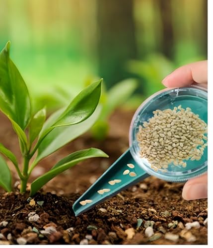Herramienta de plantar semillas 2 piezas plástico verde miniatura 7