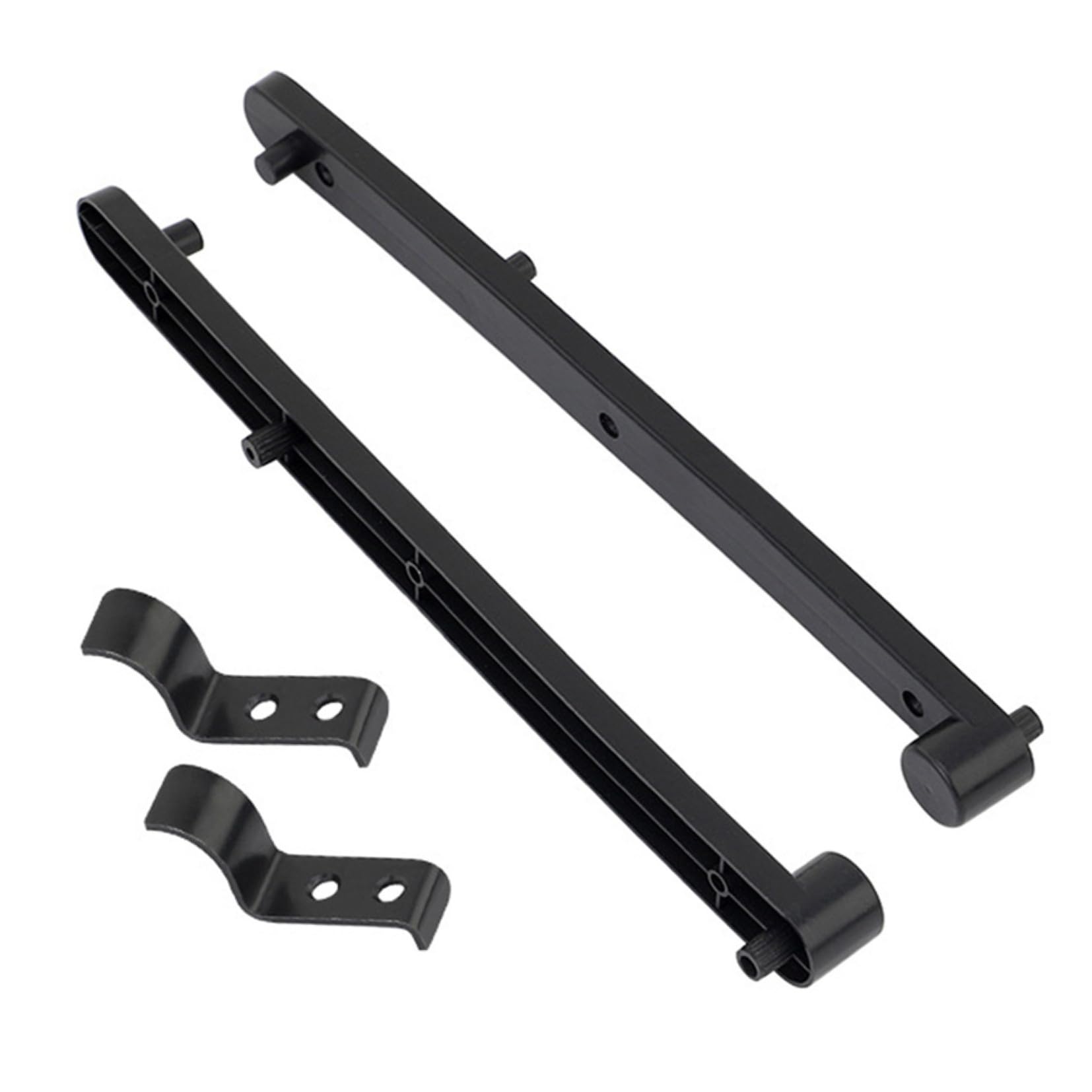 Jvnalwnkv One Color Cabinet Drawer Slide Rail，Stainless Steel Rail, Concealed Flip-Up Door Slides Track Black Plastic Side-Mount Hidden