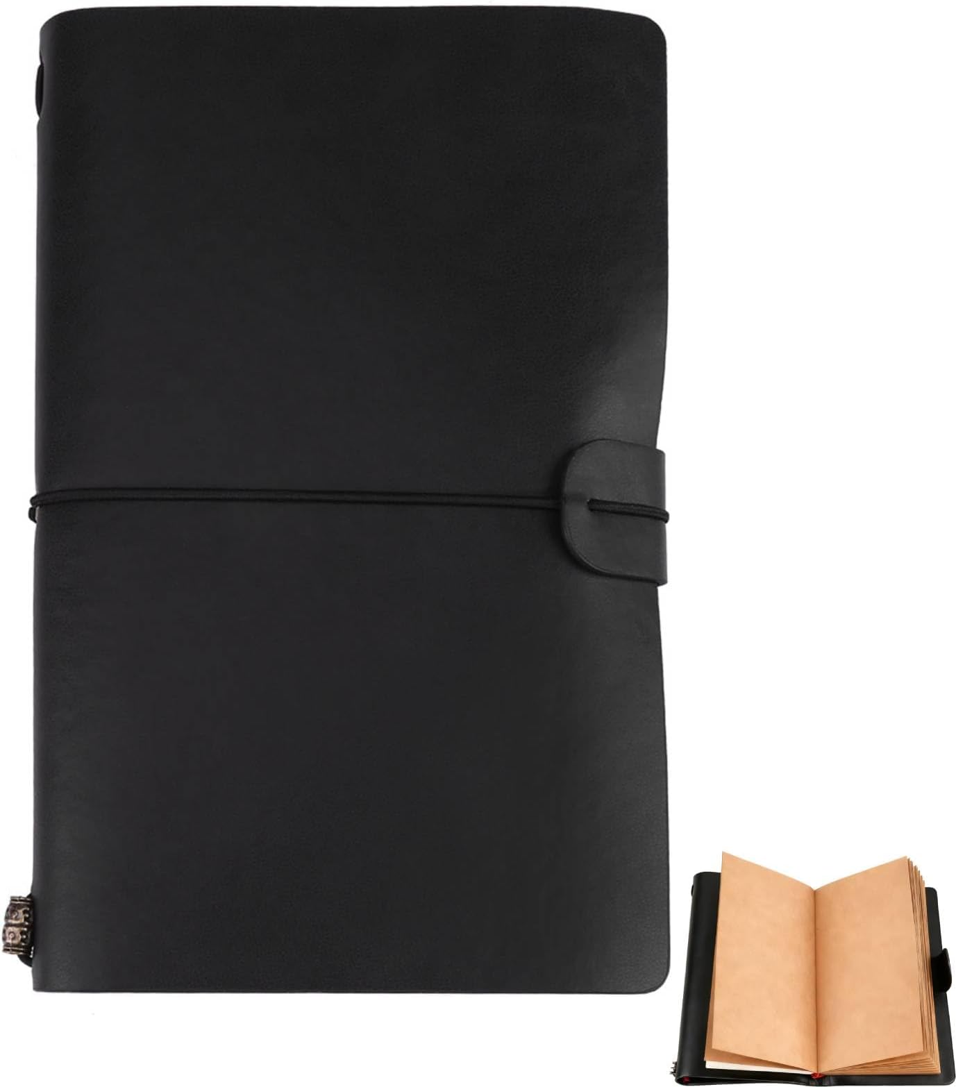 Jwthee Leather Refillable Journal Notebook, Leather Bound Notebook, Vintage Journal with Blank and Lined Pages for Writing, Diary Journal for Women, Men, Girls and Boys