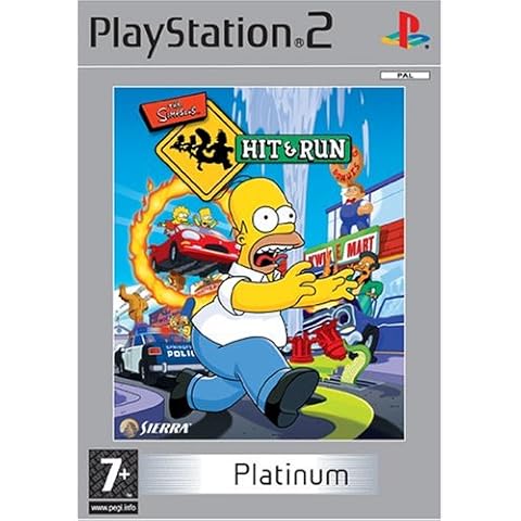 The Simpsons: Hit & Run Platinum (PS2) Cover