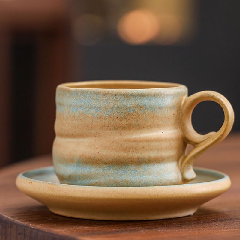Vintage Ceramic Cups Home Hotel Breakfast Tea Cup Saucer Set