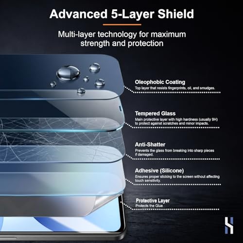 Image of Tempered Glass for Realme P4X - Military Grade 9H Screen Guard, Anti-Scratch, Shatterproof, Edge to Edge Full Coverage - Black Border