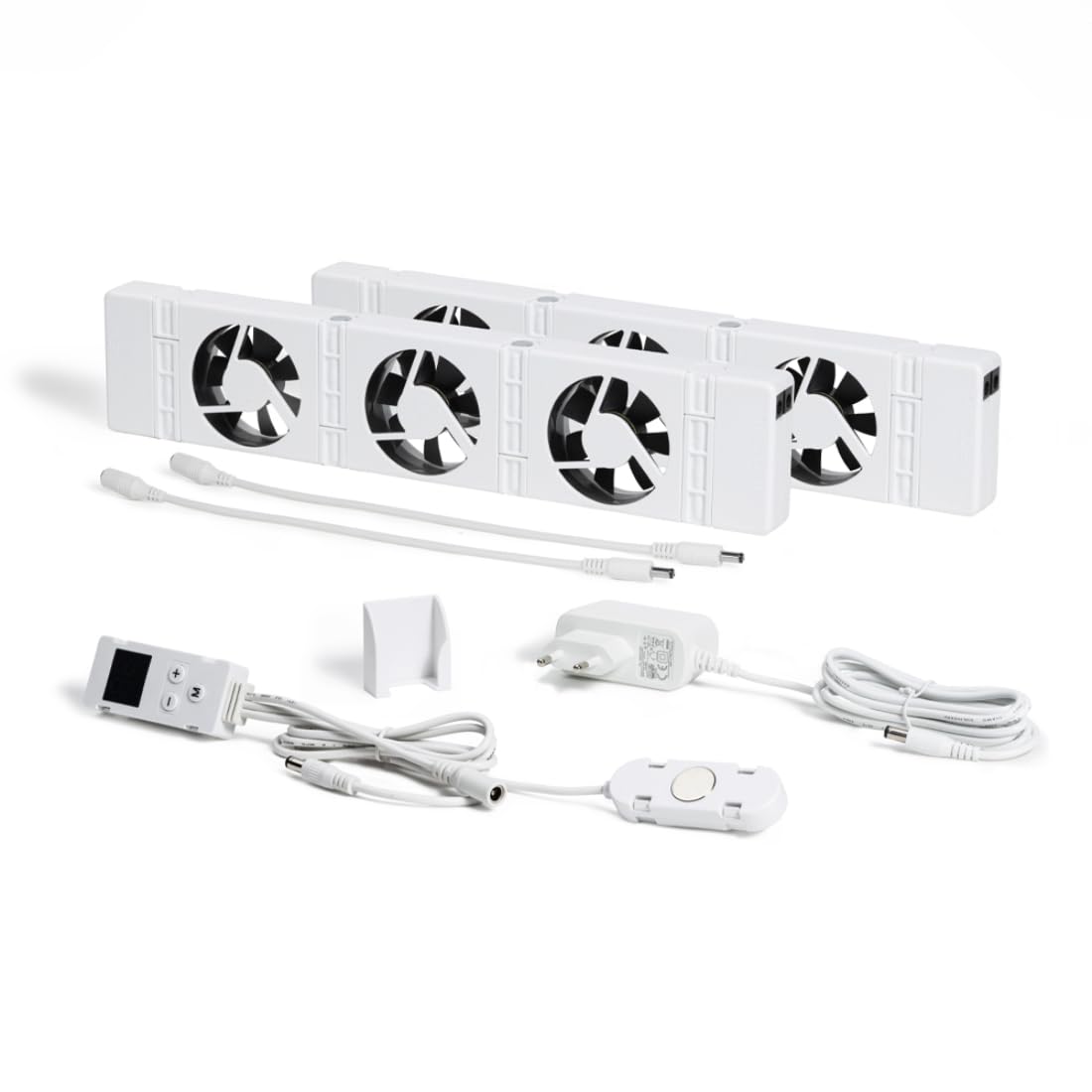 SpeedComfort Heizkörper Ventilator mit Control Sensor Duo-Set (2X) Energieeinsparung Wärmepumpen-geeignet Flüsterleise