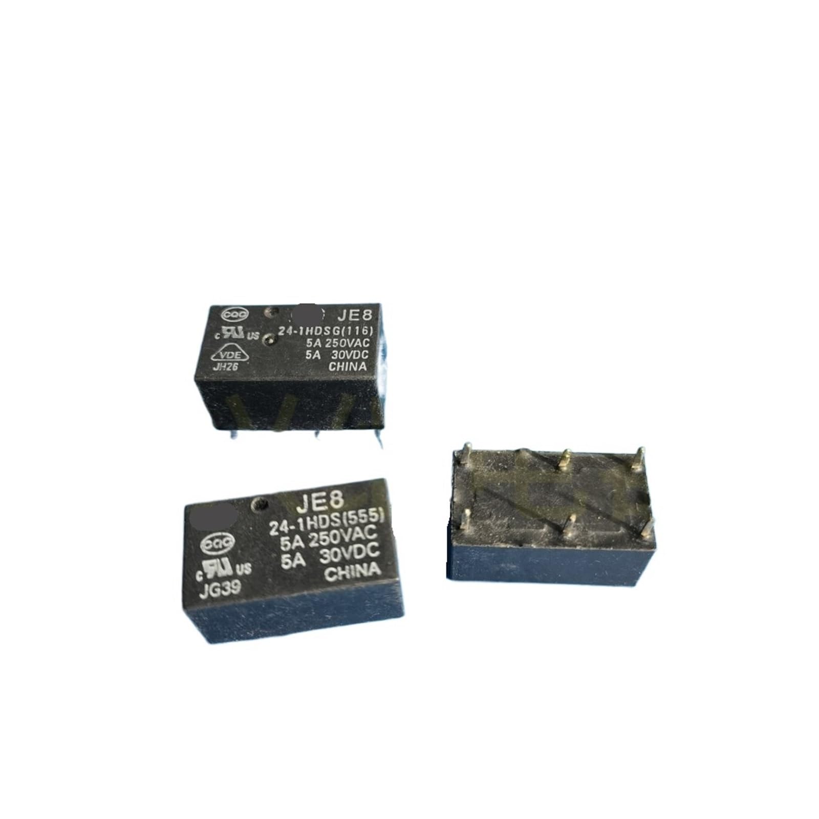 Relais électromécanique JE8 24-1HDSG 24VDC de 5A