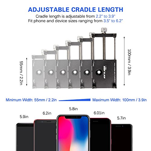 Suporte para telefone, Andoer Suporte de telefone ajustável para bicicleta GUB antiderrapante suport