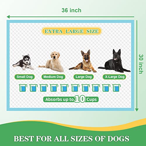 Image of DEEP DEAR Dog Pads Extra Large 30 inchx36 inch [30-Count], XXL Puppy Pads for Potty Training, Leak-Proof Pee Pads for Dogs, Super Absorbent Puppy Pee Pads XL, Disposable Pet Pads for Puppies, Cats, Rabbits