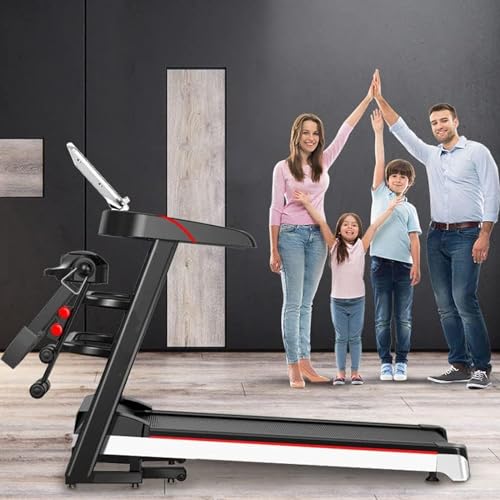 Image of Electric Motorized Folding Treadmill,Heavy Duty 2.0 HP Indoor Walking,Running,Jogging Exercise Gym Machine,with 12 Preset Programs LCD Display
