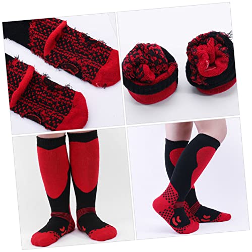 balacoo 1 par de meias de esqui infantis quentes para meninos, Conforme mostrado., 00