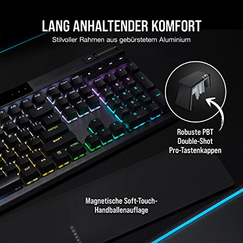 Corsair K70 PRO RGB Optisch-mechanische Gaming-Tastatur mit OPX-Tastenschaltern