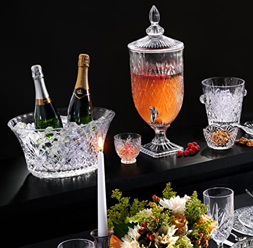 Godinger Iced Beverage Dispenser, Dublin Crystal Collection - 1 Gallon by Godinger - Image 4