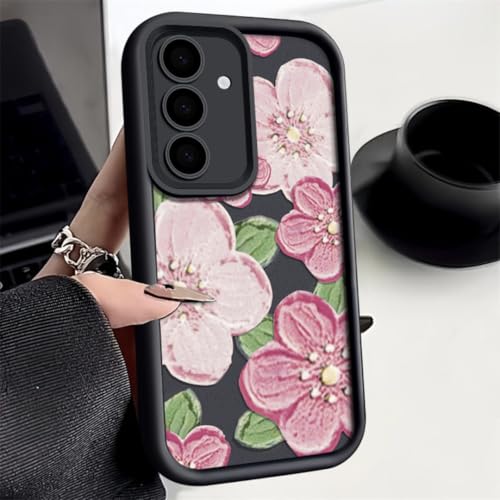Coque souple pour Galaxy A15 5G motif floral anti-choc et fine