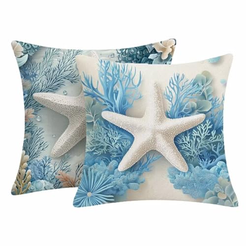 Taie oreiller decoratif pour jardin housse coussin lin - 2