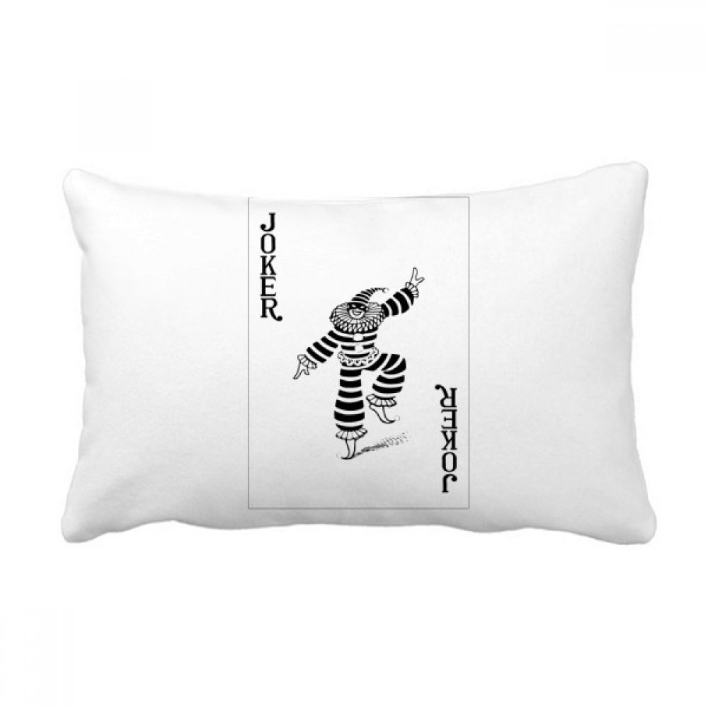Cartes à jouer noir coussin lombaire rectangulaire multicolore 40x60 cm DIYthinker