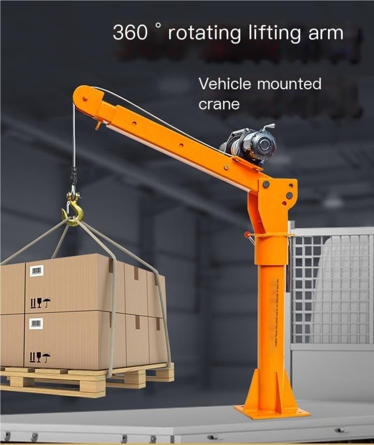 Grúa pequeña eléctrica y manual para vehículo 500kg miniatura 3