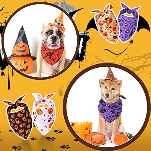 20 Pack Halloween Dog Bandanas Large Girl Boy Dog Bib Dog Scarf Holiday Dog Bandanas Pet Bandana Dog Handkerchief For Small Medium Large Dogs Accessories Dog Outfit Halloween Birthday Festival Supply #TOP5