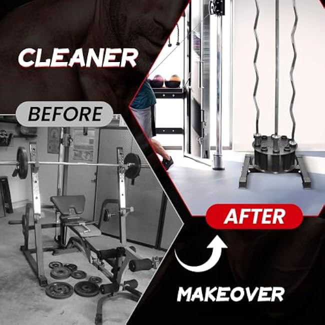 Barbell Holder,Vertical Barbell Storage Rack Holds 10 Bars,360¡ã Rotation Barbell Stand for Home Gym,Fits 2¡å inch Olympic Bars,Curl Bars,Triceps Bars