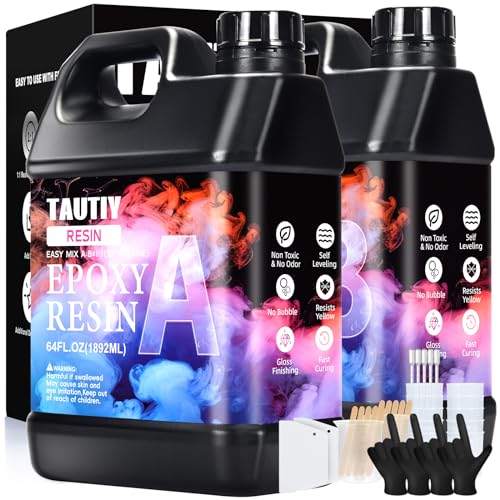 TAUTIY Clear Epoxy Resin Kit (1 gallon)