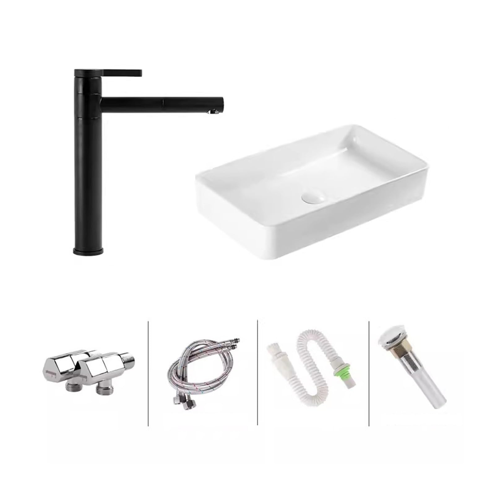 Aserzenith B Athroom Sink Vessel Nordic Ceramic Table Asin Athroom Home Wash Asin Rectangular Alcony Asin Wash Face Wash Asin Pool Vessel Sink,-One Size