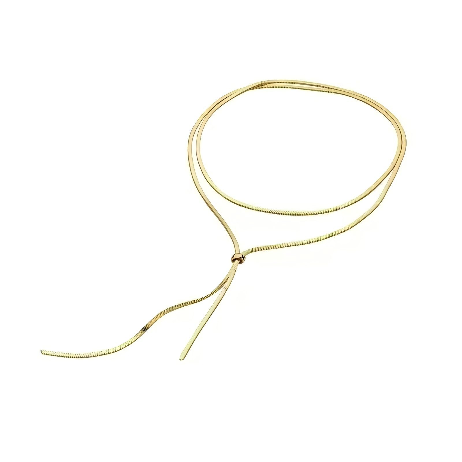 Exquisite Gold and Silver Y-Chain Necklace for Women, Elegantly Adjustable Long Pendant – A Radiant Emblem of Modern Feminine Dainty and Timeless Fashion Jewelry