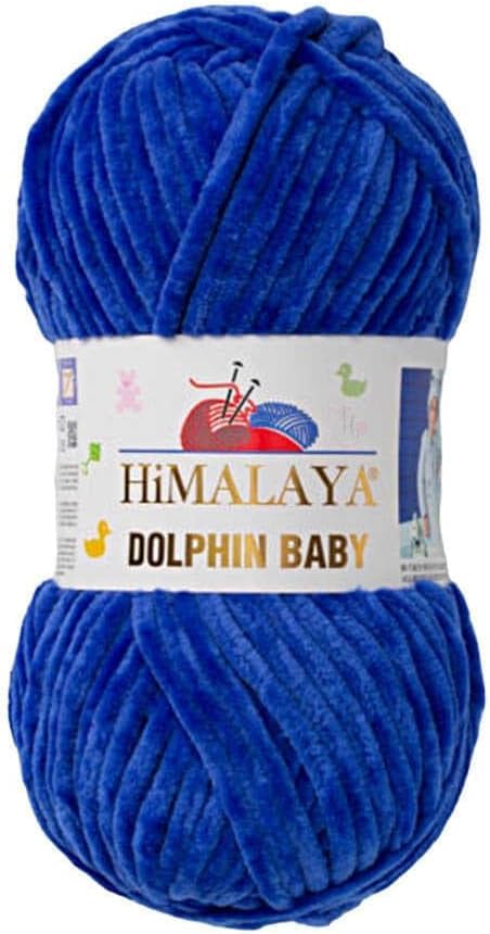 Himalaya Dolphin Baby Yarn Each Skein 100gr 120m Super Bulky Yarn for Knitting&Crocheting Ideal for Cardigans Shawls Blankets Hats and Home Textiles (1, 80329 Prussian Blue) — image 1