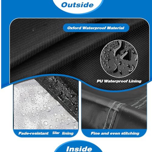 Protector de muebles de patio Oxford 210D gris para terraza 4