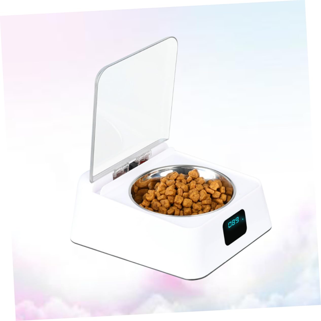 Angoily 1 Pc Dispensador Comida Animales dispensador de Alimentos para Mascotas alimentador de Mascotas de inducción infrarroja automático comedero para Perros