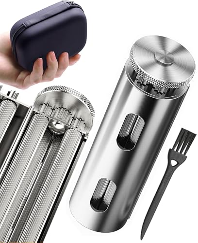 Vintage Za Roller Za Wheel Roller 2026 New Silver Roller Machine Solid Stainless Steel Roller Use with 70 mm Papers Elegant and Luxurious Roller for Men and Women