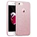 iPhone 7 Case, iPhone 8 case,Eraglow iPhone 7 8 Back Cover Shinning Protective Bumper Sparkle Bling Glitter Case for 4.7 Inches iPhone 7/8 (Rose Gold)