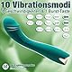 Analvibratoren Eleganter Realistische Dildo Sexspielzeug für Paare Extrem Orgasmen, Silicone Vibratoren für sie Klitoris und G-Punkt Sex Spielzeug für die Paare,10 Vibrationsmodi, Wasserdicht