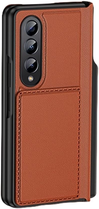 for Fold5 Case Card Bag Holder 2 in 1 Leather Case for Samsung Galaxy Z Fold 3 4 5G Side Pen Slot All-Inclusive Magnetic Phone Cover,Black,for Galaxy Z Fold 4