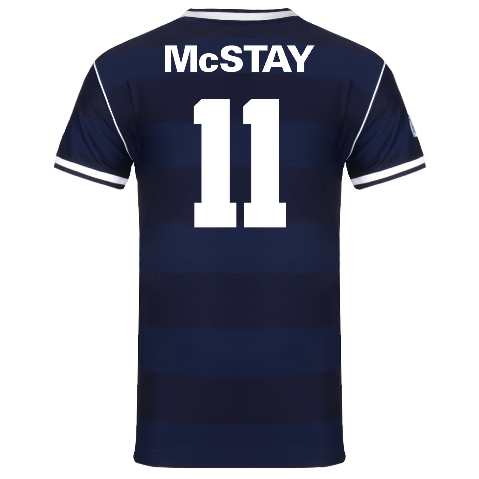 Scottish FA Scotland Mens McStay 11 1986 Retro Shirt Navy Blue Medium