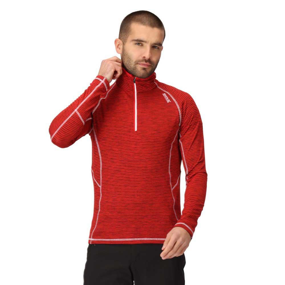 Regatta Mens Yonder Quick Dry Moisture Wicking Half Zip Fleece Jacket
