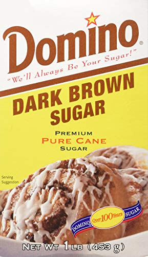 Domino Pure Cane Dark Brown Sugar 1lb, 4 Pack