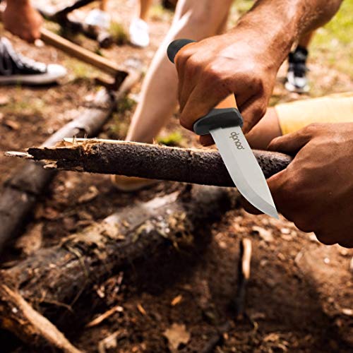 Dpnao Fixed Blade Knife With Sharp Stainless Steel Blade And Sheath For Outdoor Survival, Camping Hunting, Bushcraft And Tactical, 4 Inch, Orange #TOP1