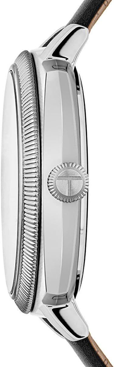 Ted Baker Gents Black Eco-Leather Leather Strap Watch (Model: BKPCNS3159I)