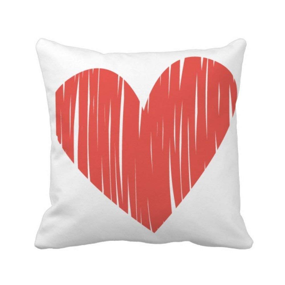 Coussin Graffiti Valentine avec insert 40x40cm pour décoration de canapé multicolore