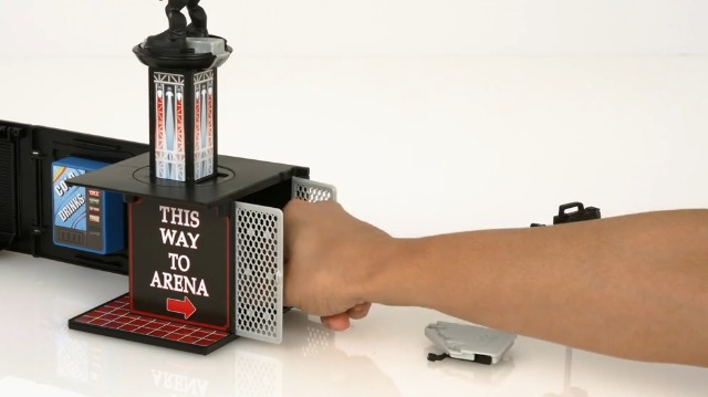 Mattel WWE Knuckle Crunchers 2-in-1 Microphone & Playset with