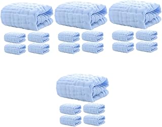 TOYANDONA Babador De Espuma De Algodão Para Recém-Nascidos 20 Peças Panos De Banho De Musselina Para Bebês Itens Essenciais De Banho Para Bebês Panos De Algodão Para Recém-Nascidos