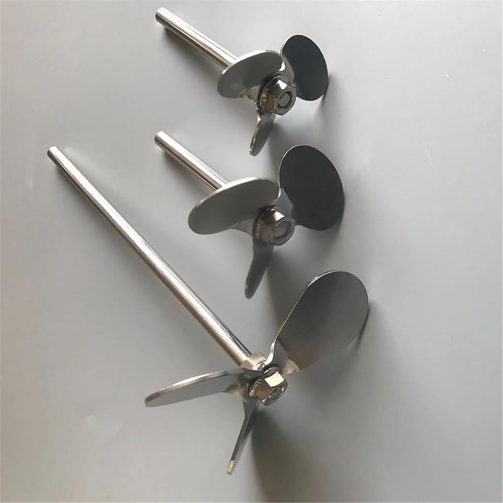 1 pz. Acciaio inossidabile da laboratorio DIA40mm a 120mm Elica a tre pale a foglie for macchina agitatrice Attrezzature da laboratorio