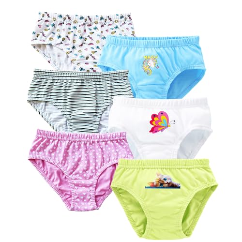 Image of Girl's 100% Cotton Printed Briefs /Panty /Underwear /Panties